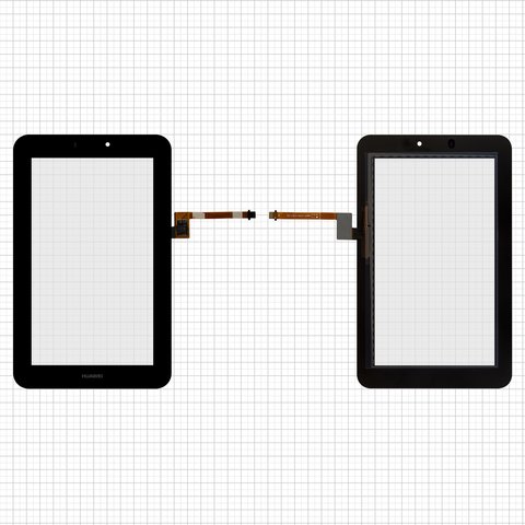 Touchscreen compatible with Huawei MediaPad S7 721U, black, 118 mm, 9 pin, 190 mm, 7"  #HMCF 070 1167 V5