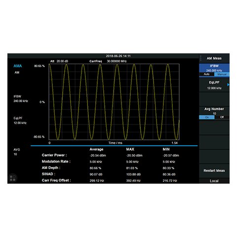 AM FM Modulation Analyser Software SIGLENT SVA1000X AMA for SIGLENT SVA1015X
