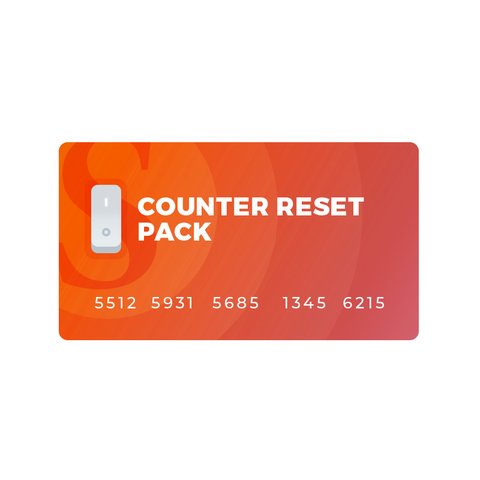 Counter Reset Pack for Sigma, Sigma Huawei Edition and Smart Clip2 Products