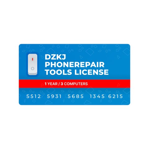 DZKJ PhoneRepair Tools License 1 Year 3 Computers 