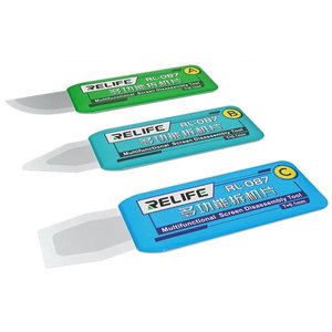 Spudger RELIFE RL 087 , to disassemble mobile devices, metal, 3 in 1 