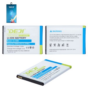 Аккумулятор Deji G006 для General Mobile GM 8 Go, GM 9 Go, Li ion, 3,85 B, 3500 мАч