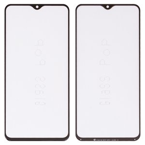Housing Glass G+OCA PRO compatible with Xiaomi Redmi Note 8 Pro, with OCA film, black 
