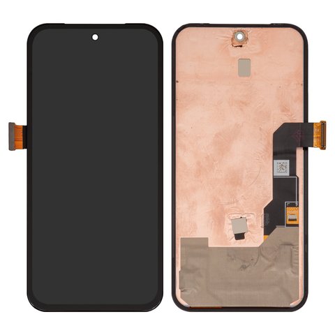 LCD compatible with Google Pixel 8a, (black, without frame