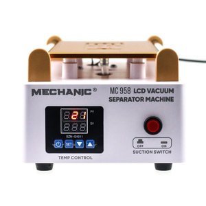 LCD Touch Screen Glass Separator Mechanic MC958, with vacuum pump, for LCDs up to 7" 
