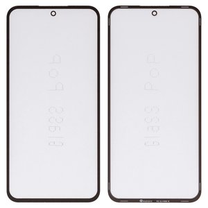 Housing Glass G+OCA PRO compatible with Samsung M225 Galaxy M22, with OCA film, black 