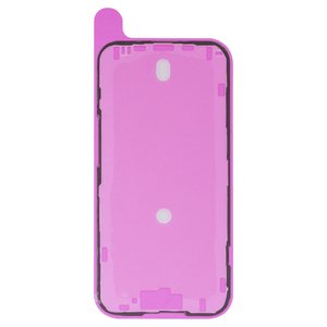 LCD Sticker compatible with Apple iPhone 15, Original, black, adhesive 