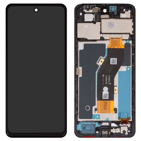 Дисплей для Infinix Smart 8 X6525 , черный, с рамкой, High Copy, FPC6525