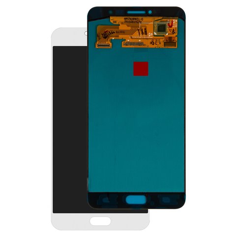 Pantalla LCD puede usarse con Samsung C7000 Galaxy C7, blanco, sin marco, Original PRC , original glass
