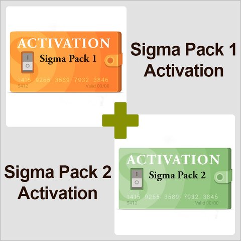 Activaciónes Pack 1 y Pack 2 para Sigma