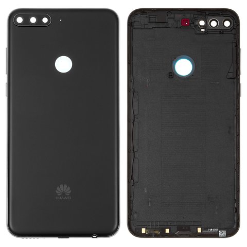 Panel trasero de carcasa puede usarse con Huawei Y7 Prime 2018 , negra
