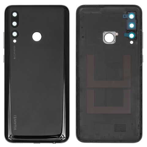 Panel trasero de carcasa puede usarse con Huawei P Smart Plus 2019 , negra, Original PRC 