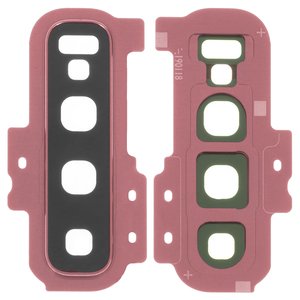 Vidrio de cámara puede usarse con Samsung G975 Galaxy S10 Plus, rosado, con marcos, flamingo pink