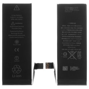 Batería puede usarse con iPhone SE, Li ion, 3.82 V, 1624 mAh, HC, original IC, #616 00107