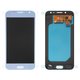 Pantalla LCD puede usarse con Samsung J530 Galaxy J5 (2017), azul claro, sin logotipo, sin marco, High Copy, con borde ancho, (OLED)