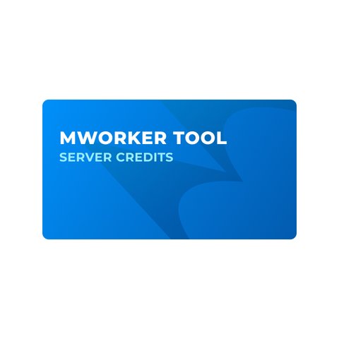 Créditos del servidor MWorker Tool