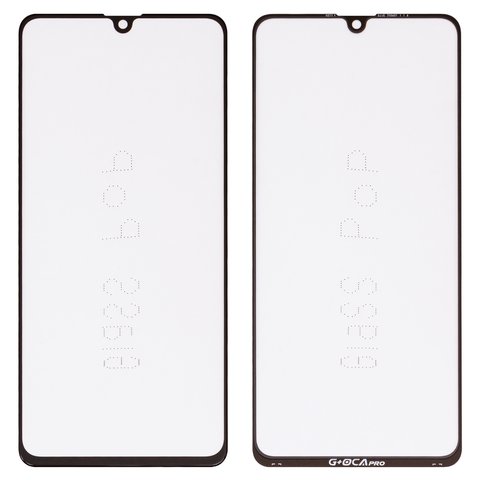 Vidrio de carcasa G+OCA PRO puede usarse con Samsung A415 Galaxy A41, con película OCA, negro
