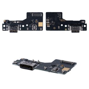 Cable flex puede usarse con Xiaomi Redmi 13, del conector de carga, con micrófono, con componentes, Original PRC , placa del cargador