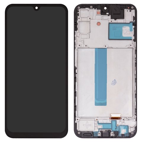 Pantalla LCD puede usarse con Samsung A256 Galaxy A25, negro, con marco, Copy, TFT 