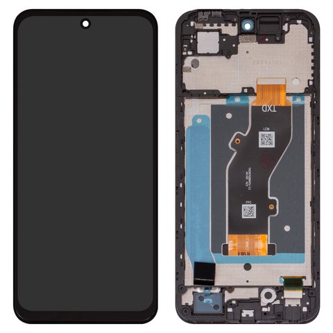 Pantalla LCD puede usarse con Infinix Hot 50i X6531 , negro, con marco, High Copy, TXDI670QBAPX 23 FPC6715