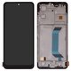 Pantalla LCD puede usarse con Xiaomi Poco X5 5G, Redmi Note 12 5G, negro, con marco, Copy, (TFT), 22111317PG, 22111317PI, 22111317I, 22111317G