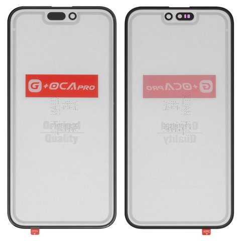 Vidrio de carcasa G+OCA PRO puede usarse con iPhone 16 Plus, con película OCA, negro