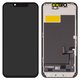 Pantalla LCD puede usarse con iPhone 13 mini, negro, con marco, AAA, (TFT), ZY, LTPS HD+