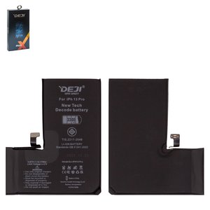 Batería Deji puede usarse con Apple iPhone 13 Pro, Li ion, 3.87 V, 3300 mAh, mayor capacidad, sin mensaje de error, decode battery