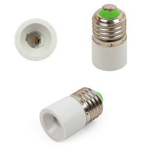 Цокольный переходник c Е27 на E11, белый 