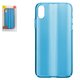 Чохол Baseus для iPhone X, синій, матовий, з переливом, пластик, #WIAPIPHX-JG03