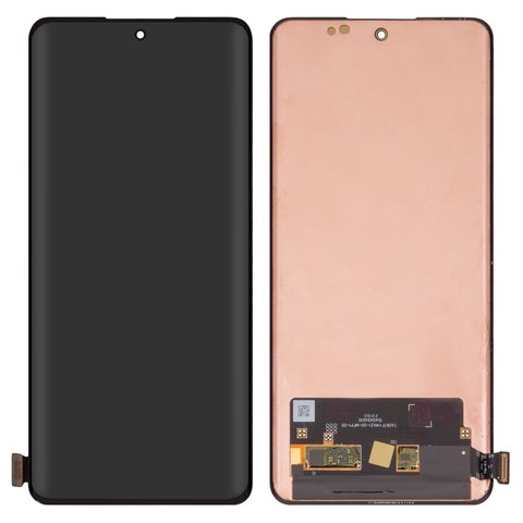 Дисплей для Realme 12 Pro, 12 Pro Plus, чорний, без рамки, Оригінал переклеєне скло , RMX3840