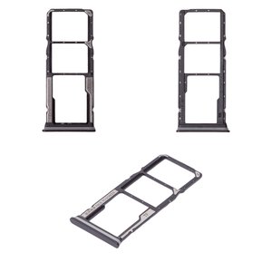 Держатель SIM карты для Xiaomi Poco C75, Redmi 14C 4G, Redmi A3 Pro, черный, midnight black