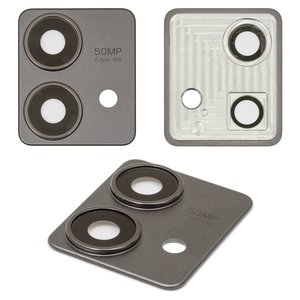 Стекло камеры для Motorola Edge 40 Neo, черное, с рамкой