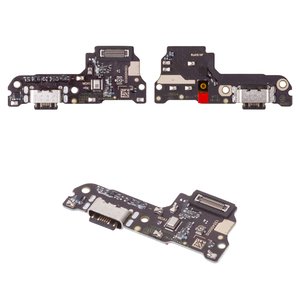 Шлейф для Xiaomi Poco M7 4G, Redmi 15 4G, Redmi 15 5G, конектора зарядки, з мікрофоном, High Copy, плата зарядки