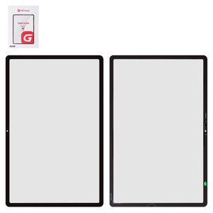 Скло корпуса G+OCA PRO для Samsung T730  Galaxy Tab S7 FE 12.4" Wi FI, T735  Galaxy Tab S7 FE 12.4" LTE, T736B  Galaxy Tab S7 FE 12.4" LTE 5G, з ОСА плівкою, чорне