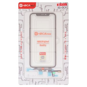 Сенсорний екран G+OCA PRO для iPhone XS, з ОСА плівкою, чорний