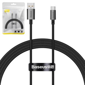 USB кабель Baseus Superior, USB тип C, USB тип A, 150 см, 100 Вт, чорний, #P10320102114 01