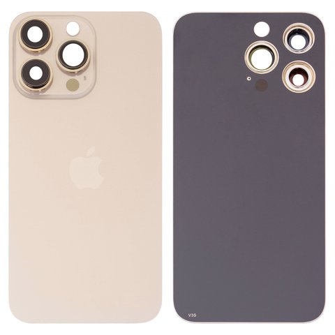 Задняя панель корпуса для iPhone 13 Pro, золотистая, со стеклом камеры, Gold, small hole