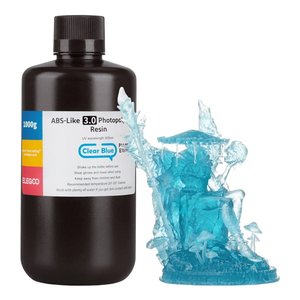 Фотополімерна смола для 3D принтера ELEGOO ABS подібна 3.0, Clear Blue, 1 кг