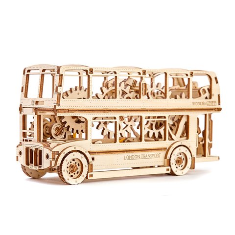 Mechanical 3D Puzzle Wooden.City London Bus